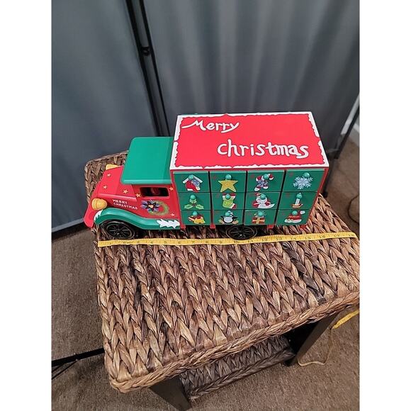 Northlight 14" Children's Advent Calendar Red Storage Truck Christmas Decoration - Picture 16 of 16